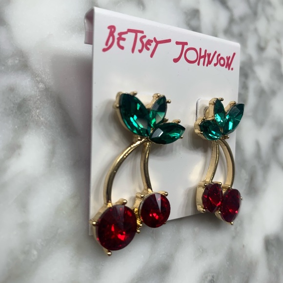 Cherry Betsey Johnson Earrings - Picture 4 of 4